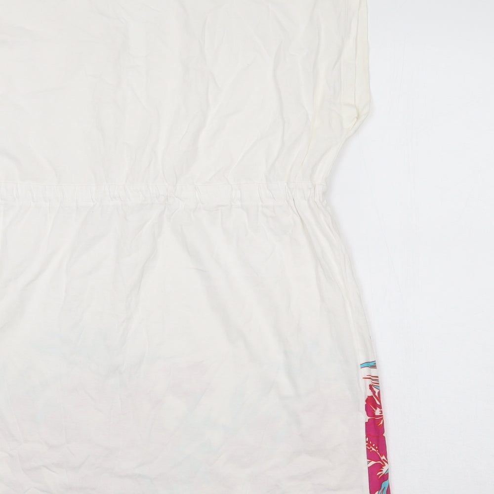 Womens UK Size 12 Resort White Tunic Blouse