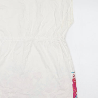 Womens UK Size 12 Resort White Tunic Blouse