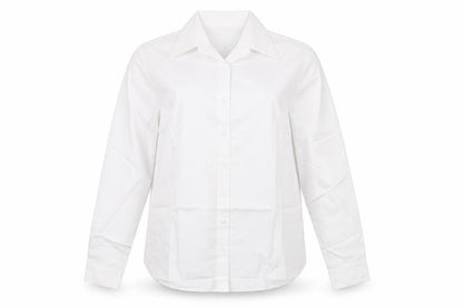 Womens UK Size 18 Disley White Basic Button-Up