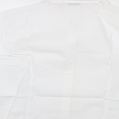 Womens UK Size 18 Disley White Basic Button-Up