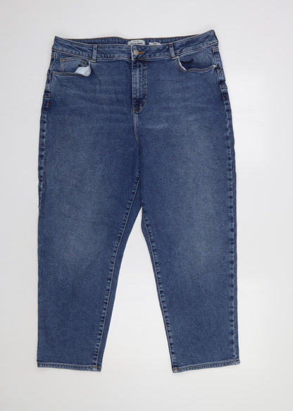 New Look Womens Blue   Mom Jeans Size 18 L27 in