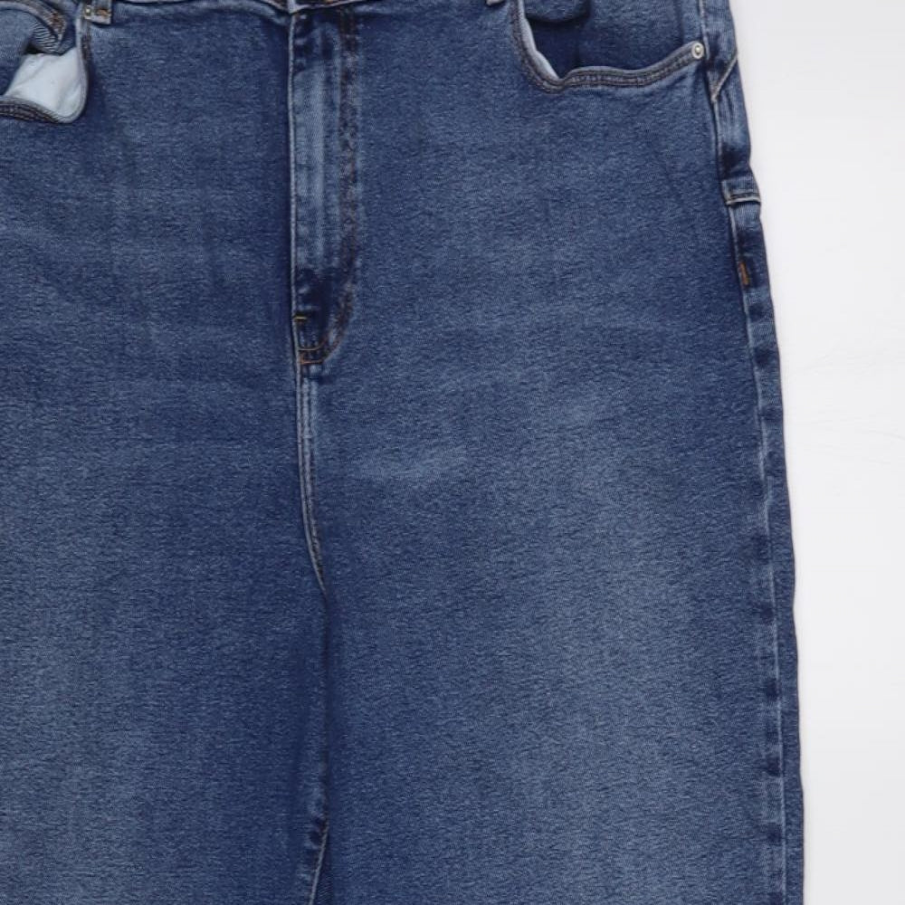 New Look Womens Blue   Mom Jeans Size 18 L27 in