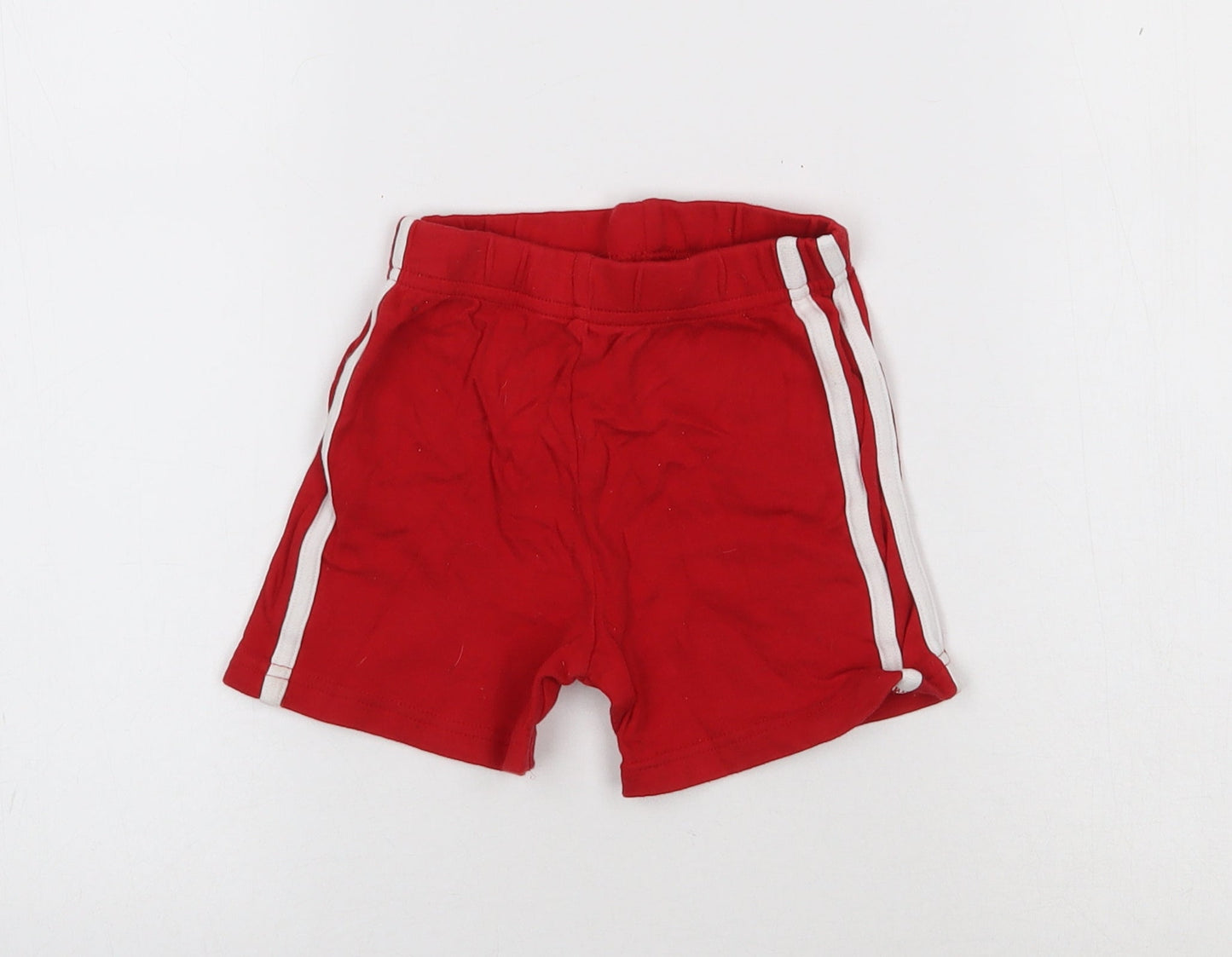 George Baby Red Striped  Jogger Trousers Size 12-18 Months