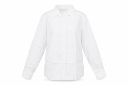 Womens UK Size 12 Disley White Basic Button-Up