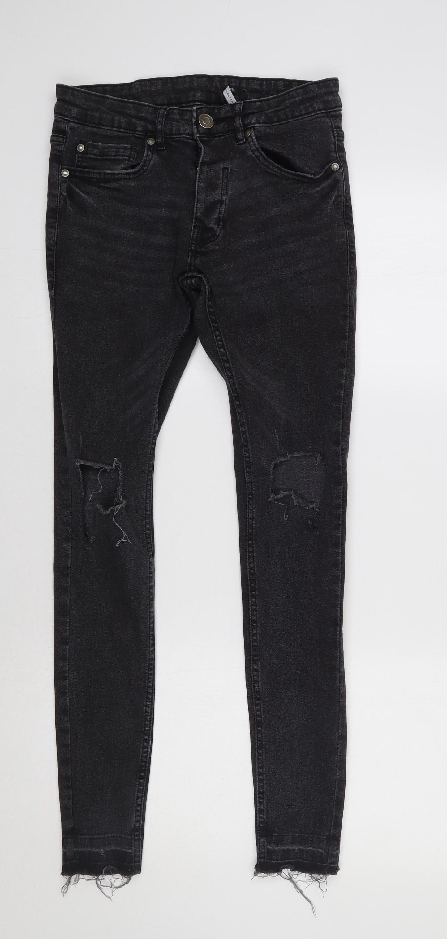 Brave Soul Womens Black   Skinny Jeans Size 28 L30 in