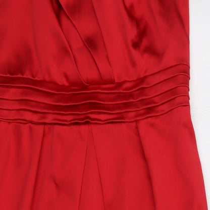 George Womens Red  Satin Bodycon  Size 14