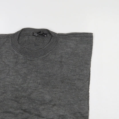 Womens UK Size S PINK Grey Pullover Jumper