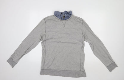 Mens UK Size M NEXT Grey Pullover Sweatshirt