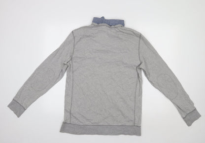 Mens UK Size M NEXT Grey Pullover Sweatshirt