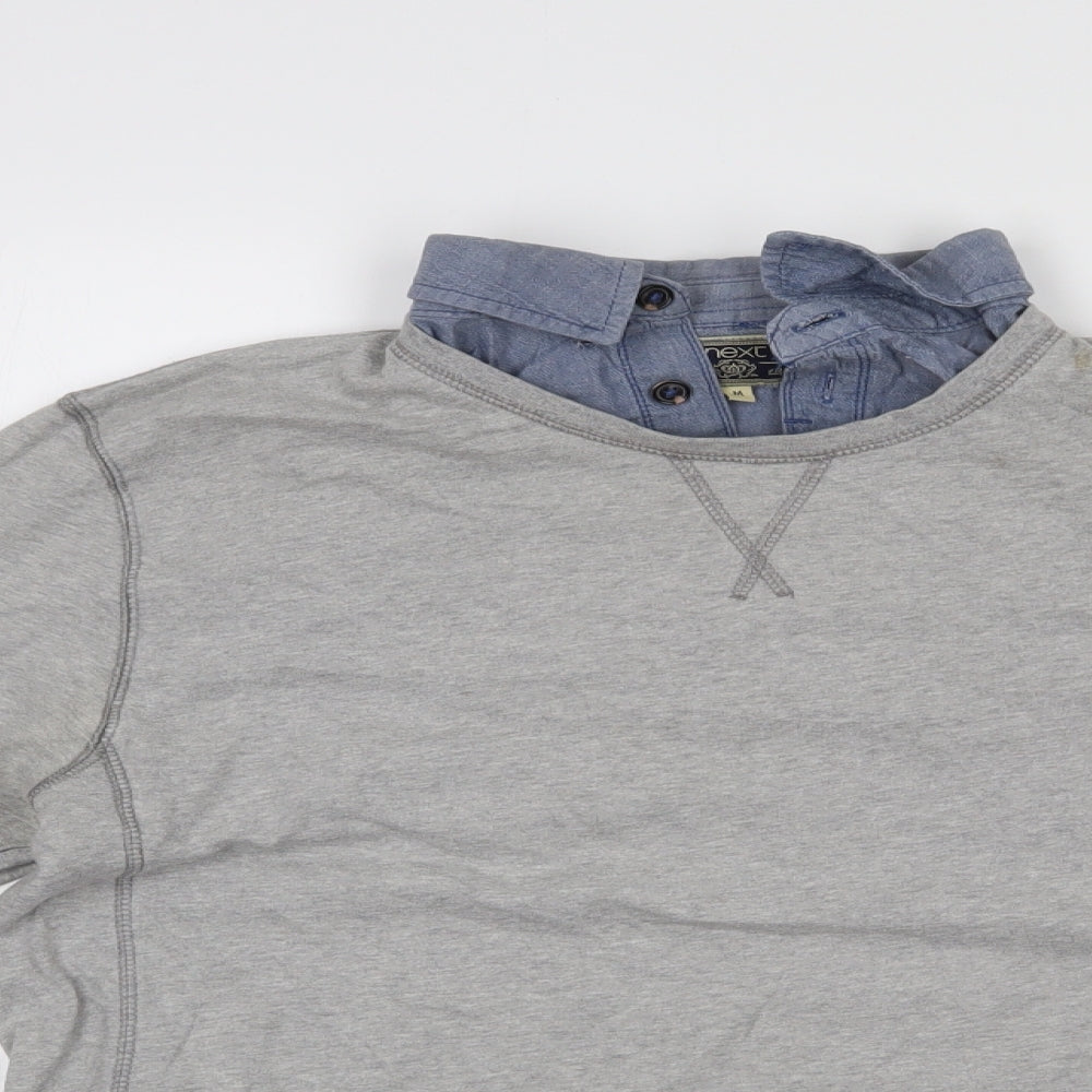 Mens UK Size M NEXT Grey Pullover Sweatshirt