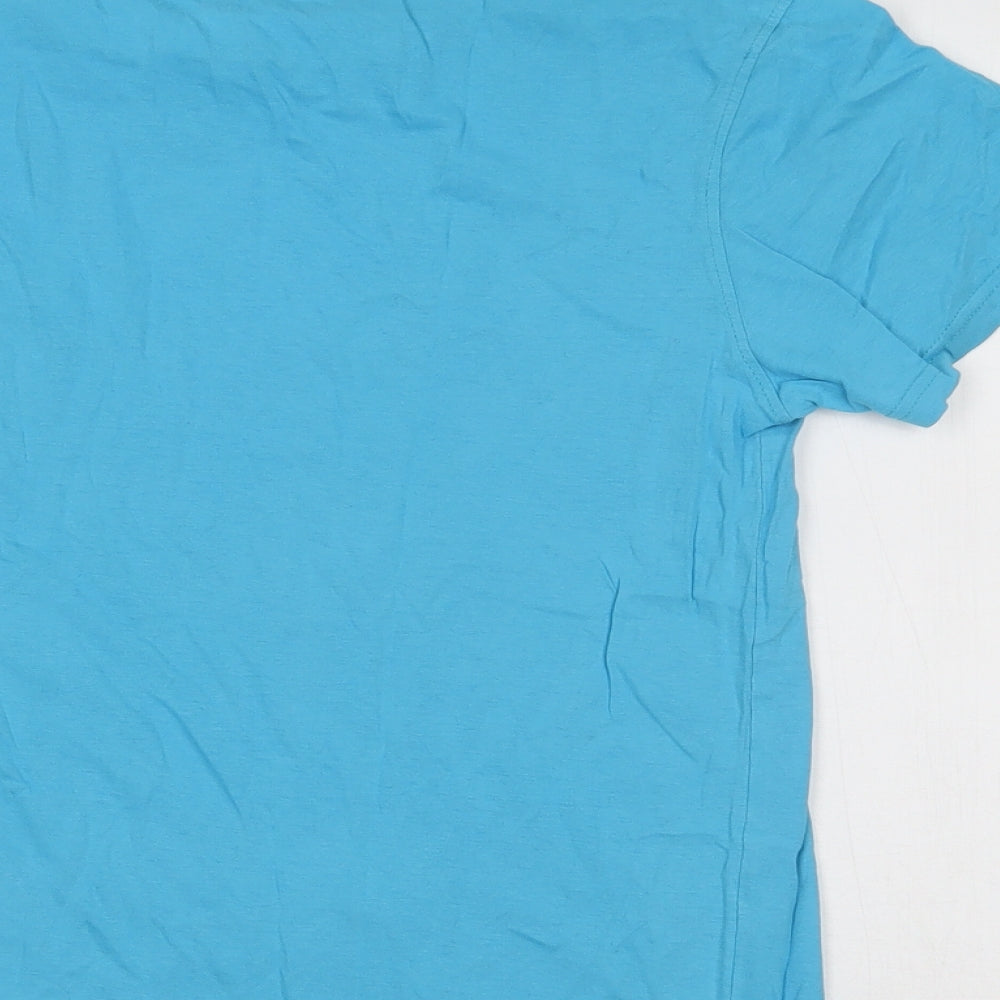 Motogear Womens Blue   Basic T-Shirt Size S