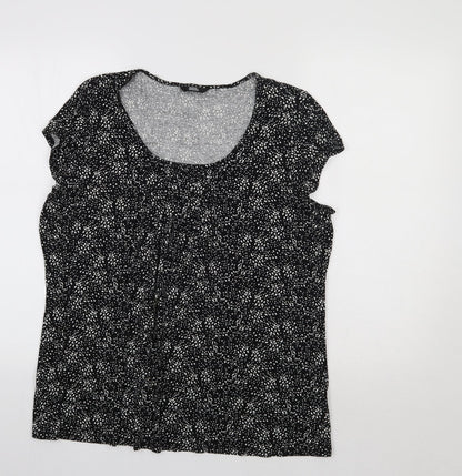 Womens UK Size 18 M&S Black Basic Blouse