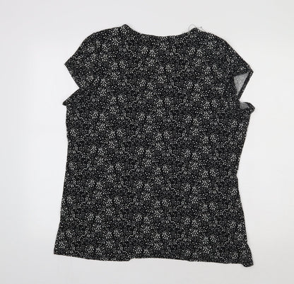 Womens UK Size 18 M&S Black Basic Blouse
