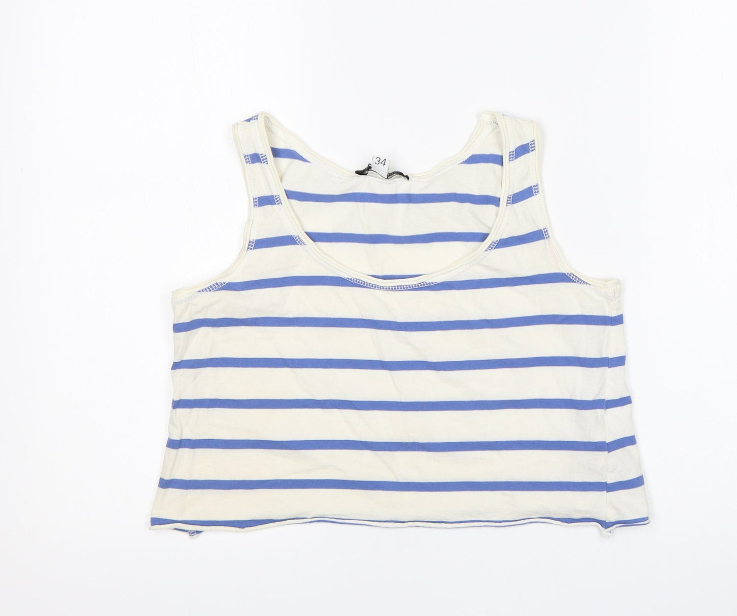 Womens UK Size 6 New Look Multicoloured Cropped Tank