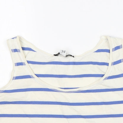 Womens UK Size 6 New Look Multicoloured Cropped Tank