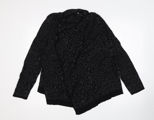 CC Womens Multicoloured Animal Print  Cardigan Jumper Size L