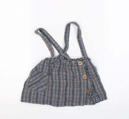NEXT Girls Multicoloured Check  Skater Skirt Size 9-12 Months