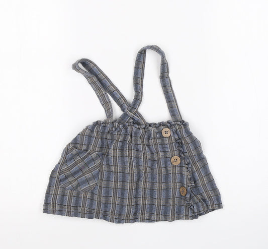 NEXT Girls Multicoloured Check  Skater Skirt Size 9-12 Months
