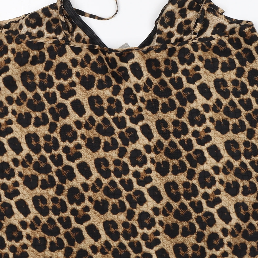 Womens UK Size 10 ASOS Multicoloured Basic Blouse