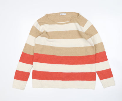 Damart Womens Multicoloured Striped  Pullover Jumper Size 10