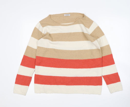 Damart Womens Multicoloured Striped  Pullover Jumper Size 10