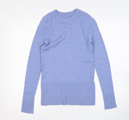 Womens UK Size 8 M&S Blue Pullover Jumper