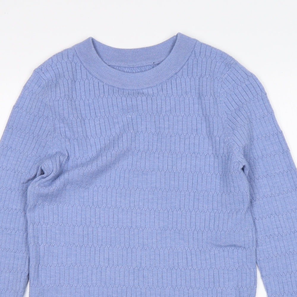 Womens UK Size 8 M&S Blue Pullover Jumper