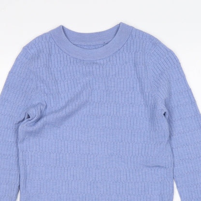 Womens UK Size 8 M&S Blue Pullover Jumper