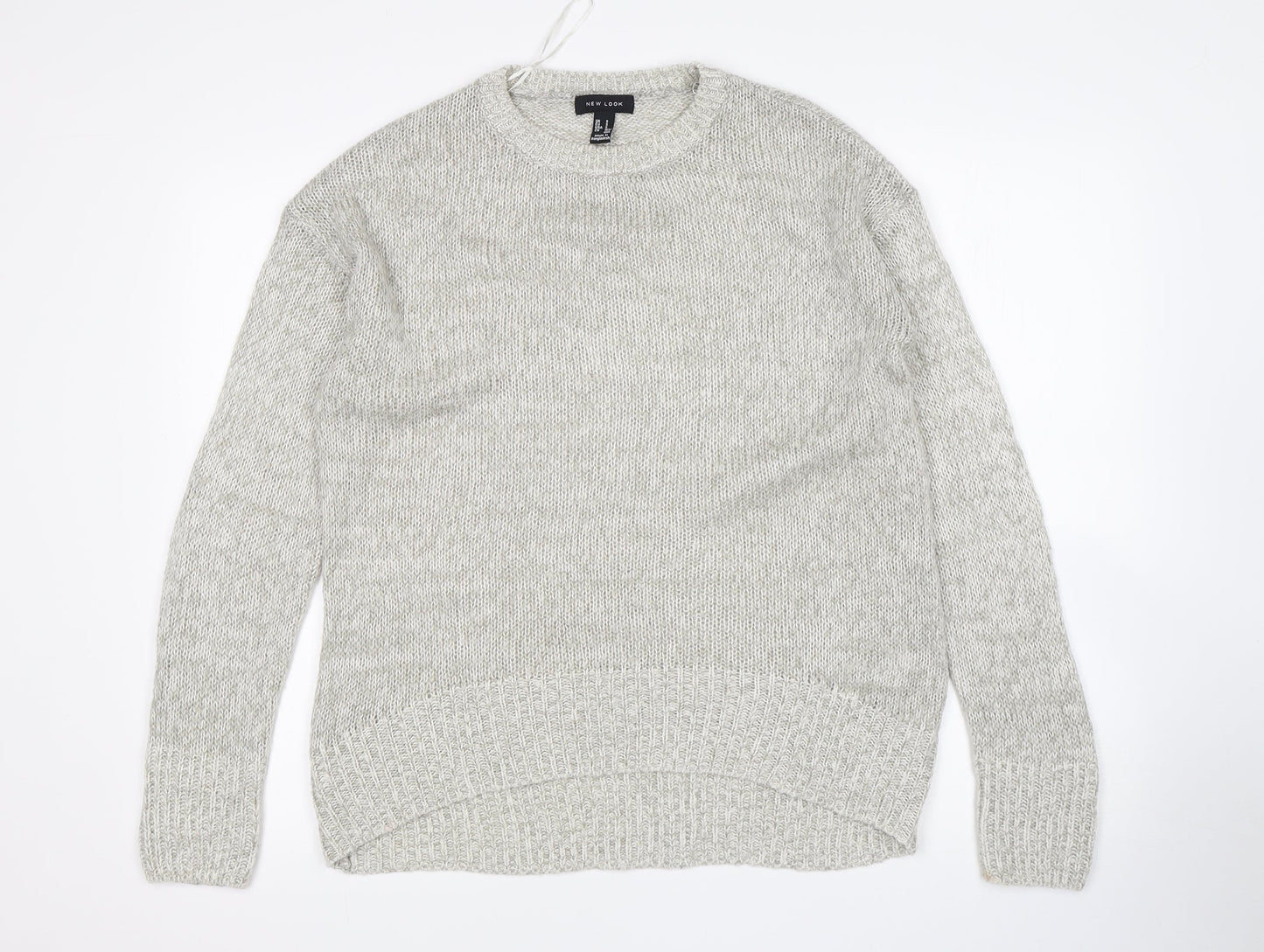 Womens UK Size S New Look Grey Pullover Jumper
