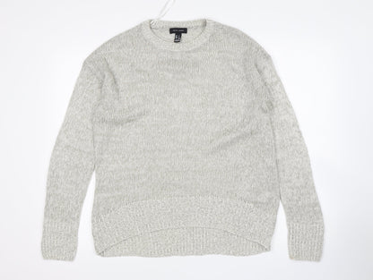 Womens UK Size S New Look Grey Pullover Jumper
