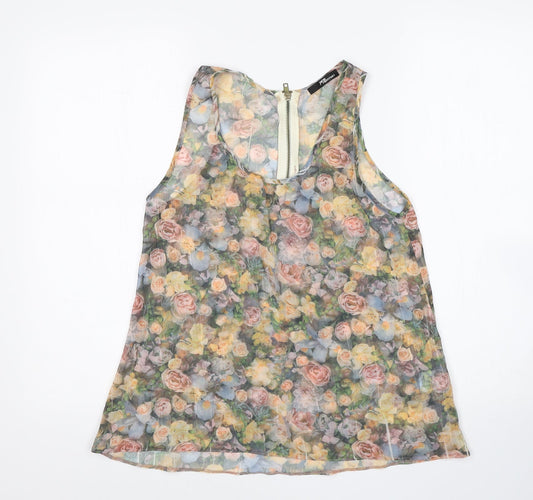 Jane Norman Womens Multicoloured Floral  Basic Blouse Size 8