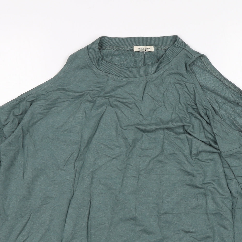 Womens UK Size 6 River Island Green Pullover Jumper