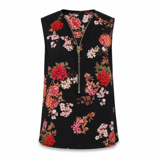 Womens UK Size 8 Cameo Rose Multicoloured Basic Blouse