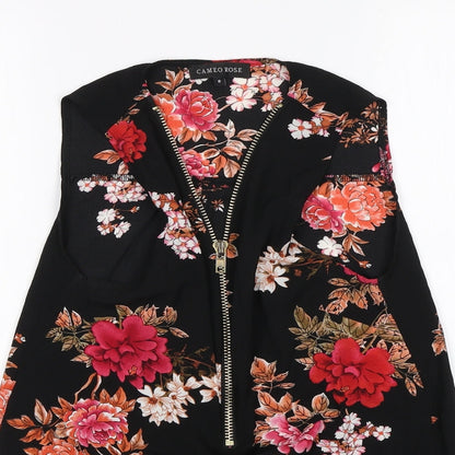 Womens UK Size 8 Cameo Rose Multicoloured Basic Blouse