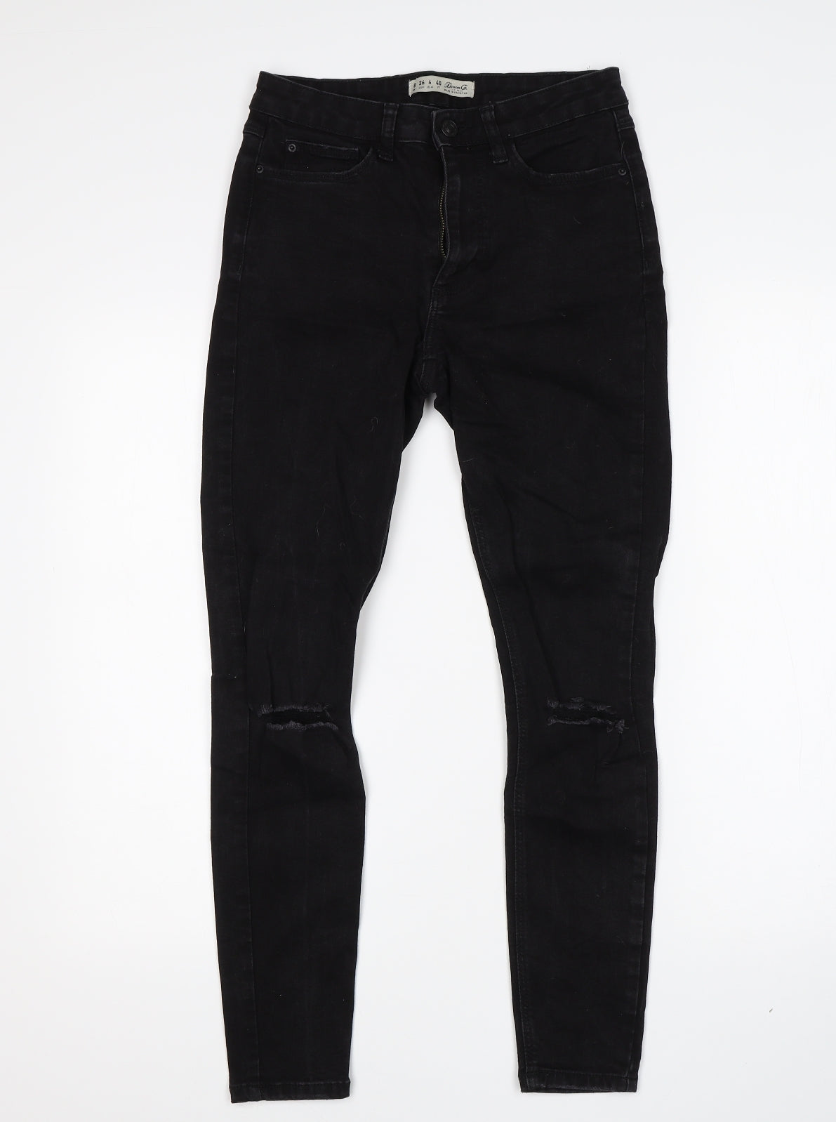 Denim Co Womens Black   Skinny Jeans Size 8 L25 in