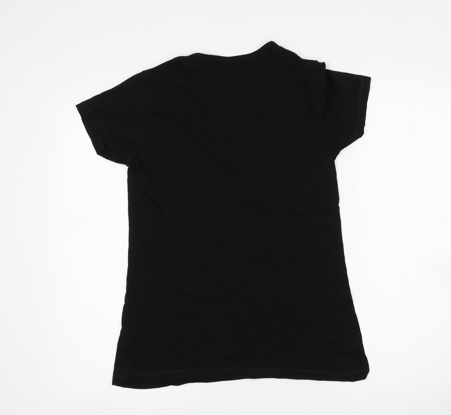 Womens UK Size 12 Atmosphere Black Basic T-Shirt