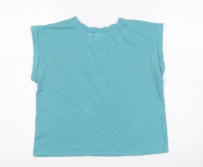 Womens UK Size 6 Atmosphere Green Basic T-Shirt