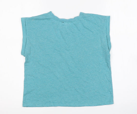 Womens UK Size 6 Atmosphere Green Basic T-Shirt