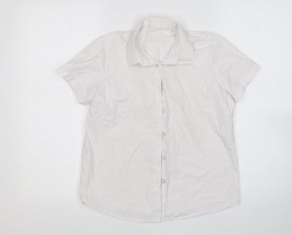 George Boys White   Basic Button-Up Size 10-11 Years