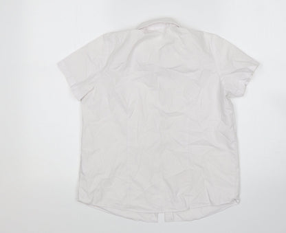 George Boys White   Basic Button-Up Size 10-11 Years