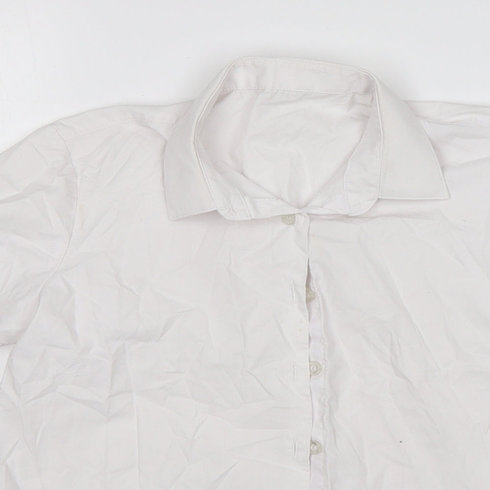 George Boys White   Basic Button-Up Size 10-11 Years