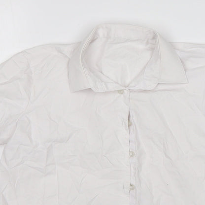 George Boys White   Basic Button-Up Size 10-11 Years