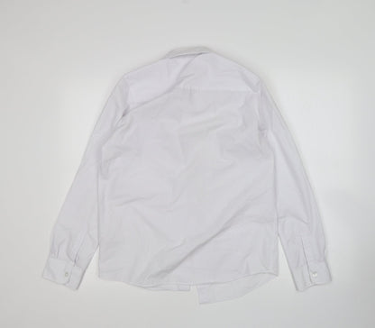 F&F Boys White   Basic Button-Up Size 13-14 Years  - School wear