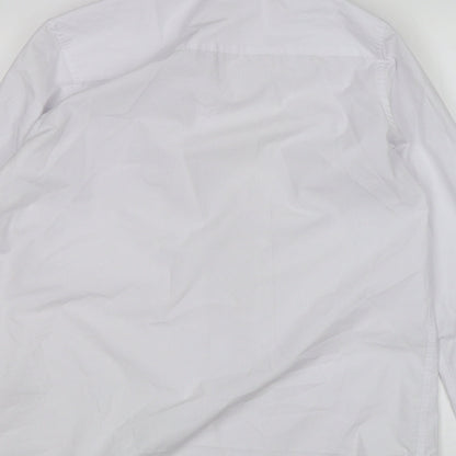 F&F Boys White   Basic Button-Up Size 13-14 Years  - School wear