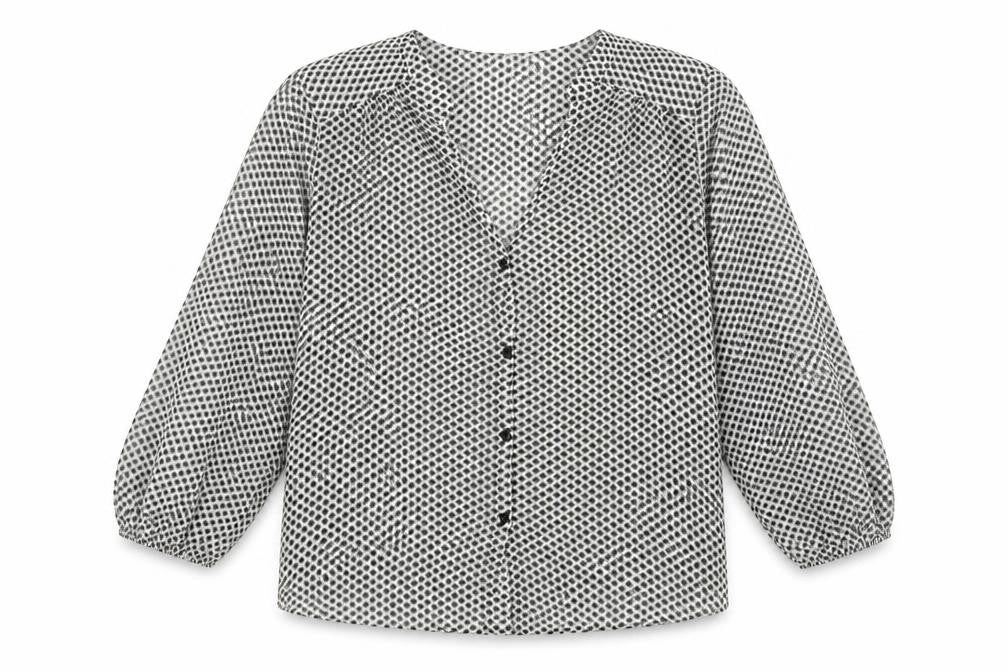 Womens UK Size 8 H&M Multicoloured Basic Blouse