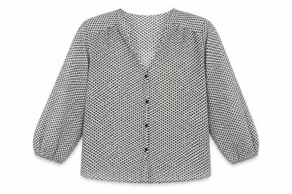Womens UK Size 8 H&M Multicoloured Basic Blouse