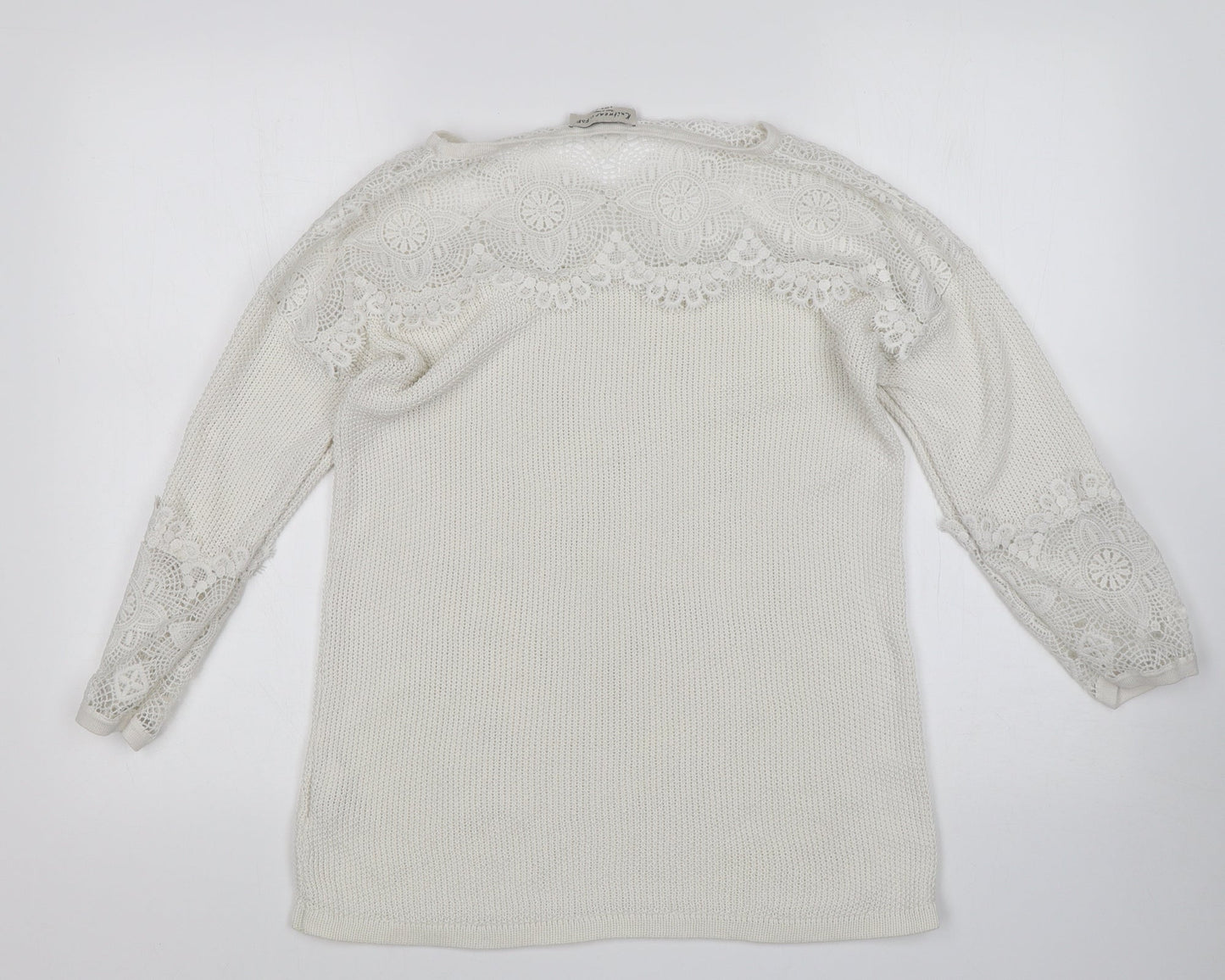 F&F Womens White   Pullover Jumper Size 8