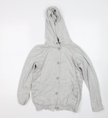 Womens UK Size 2XS M&S Grey Cardigan Jumper
