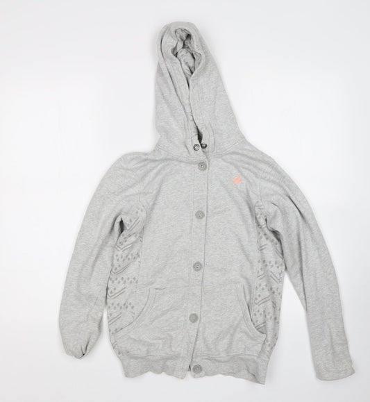 Womens UK Size 2XS M&S Grey Cardigan Jumper