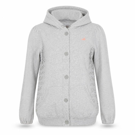 Front view of Marks & Spencer women’s grey cardigan jumper size 2xs